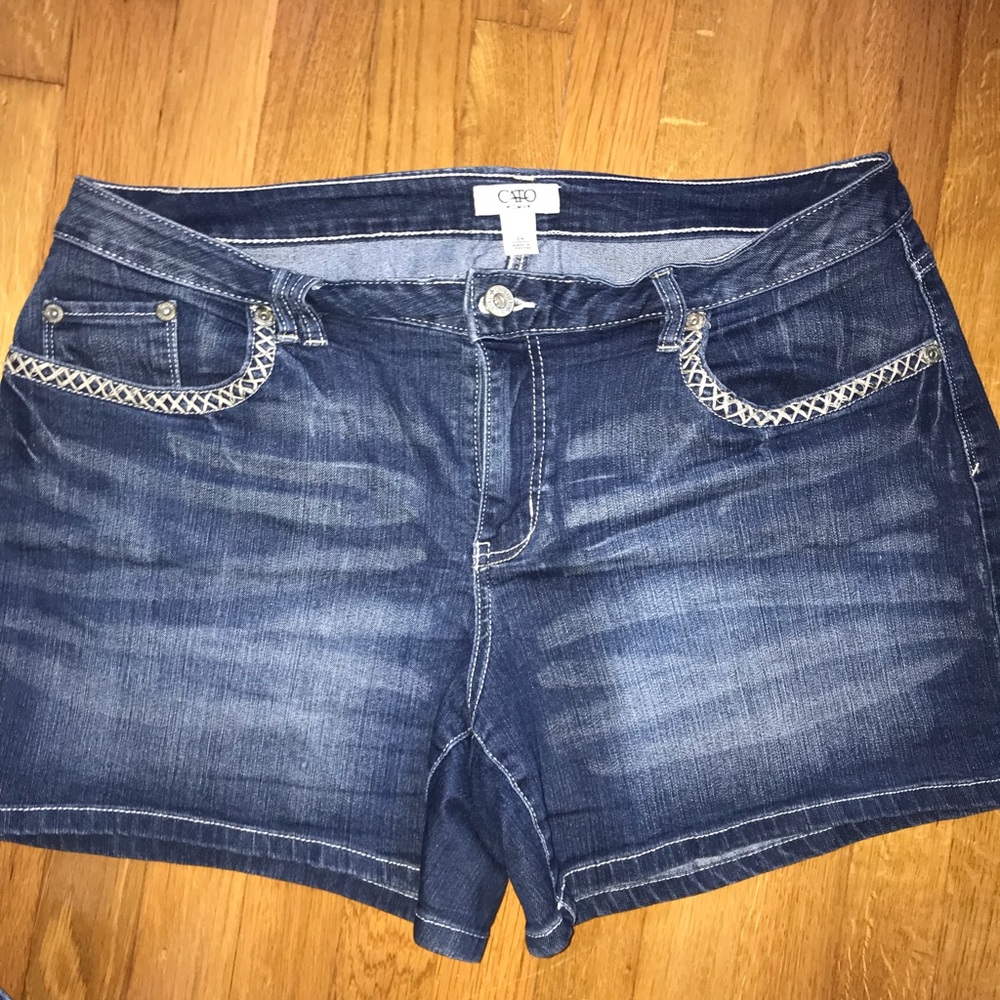 Blue jean shorts
